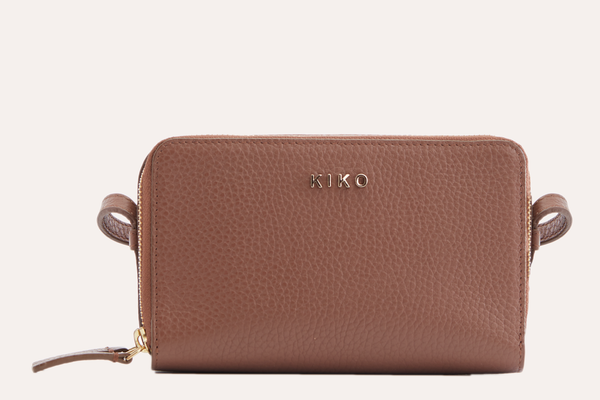 Zip Around Leather Crossbody Pebble – Kiko Leather