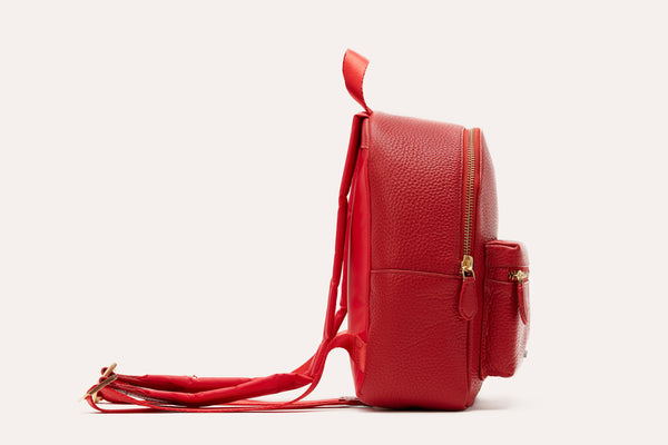 Itty-Bitty Leather Backpack Black