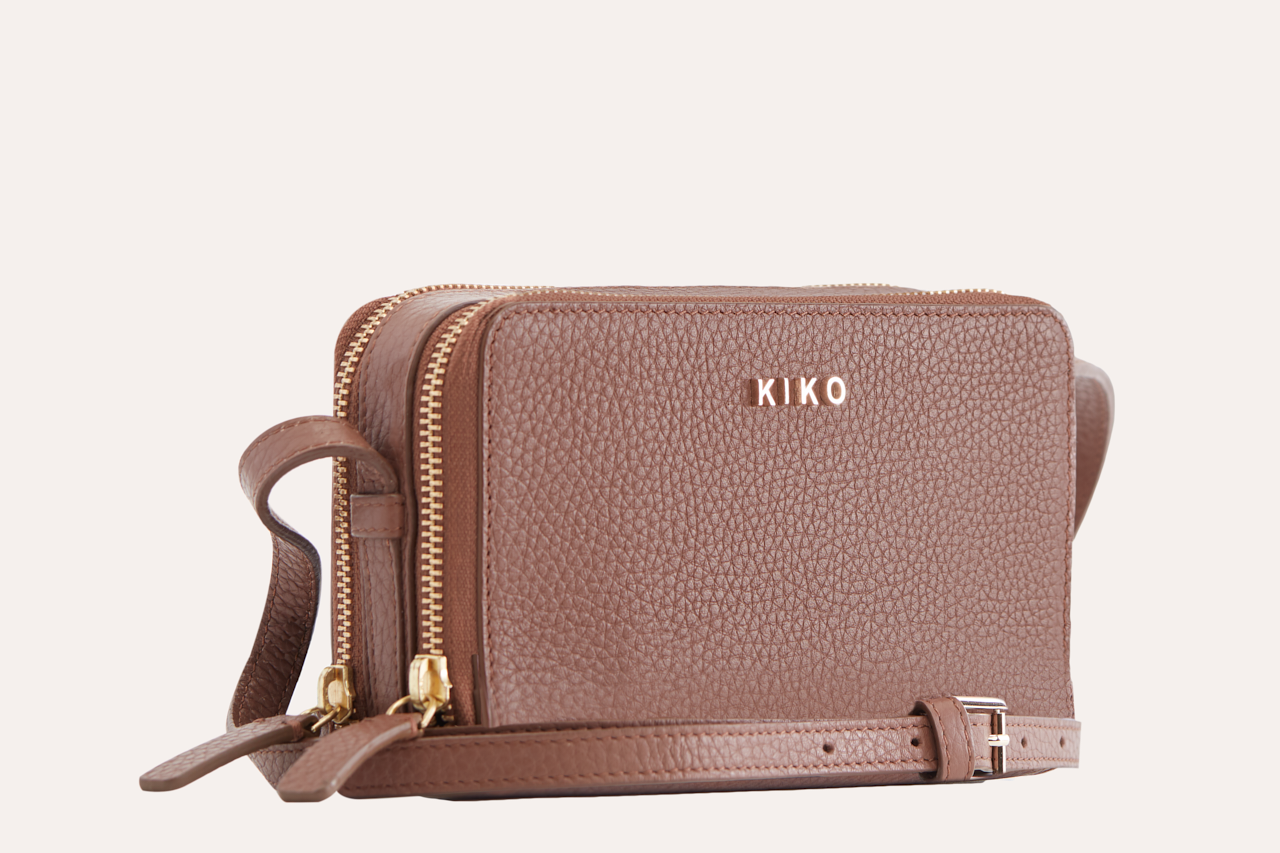 Zip Around Leather Crossbody Pebble – Kiko Leather Zip Around Leather Crossbody Pebble – Kiko Leather